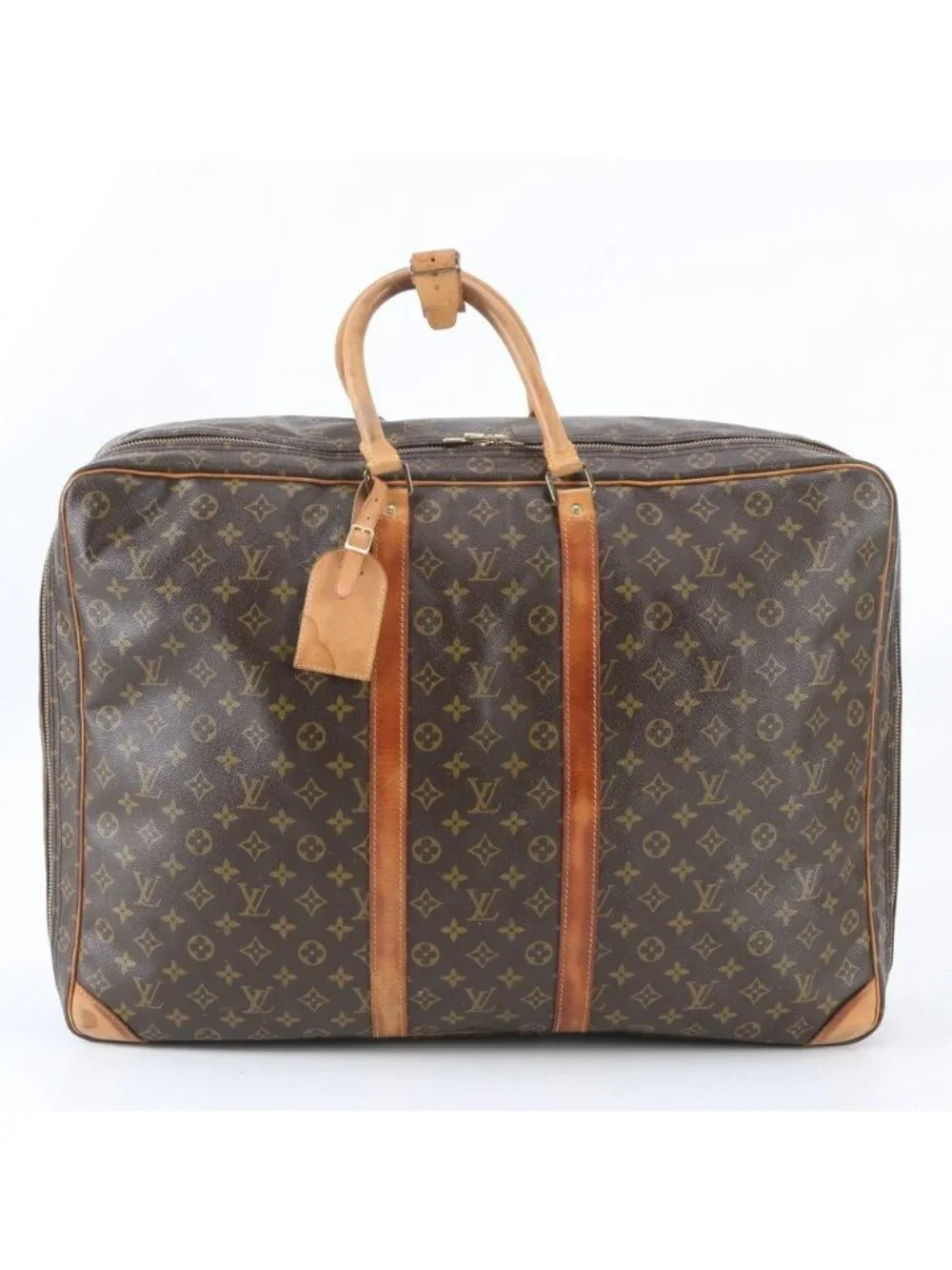Louis Vuitton Monogram Sirius 60 Leather Boston Bag Tote